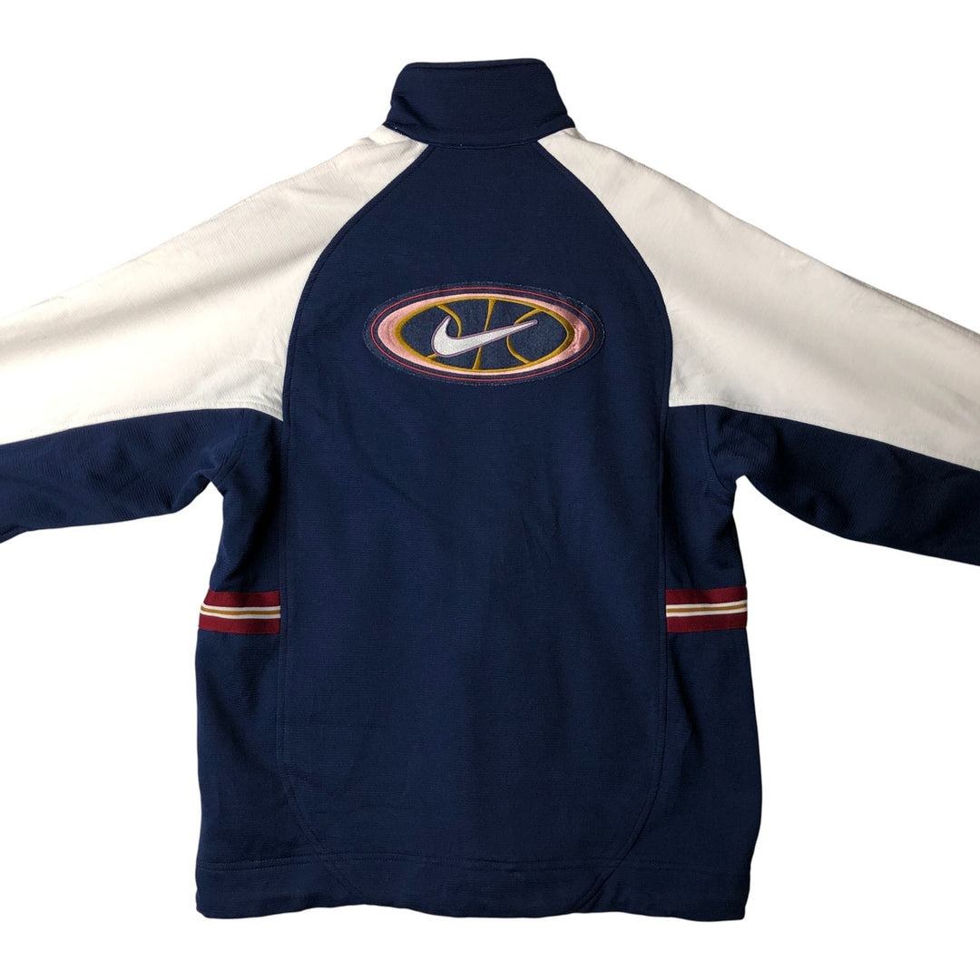 90'S Nike Back Logo Track Jacket, Men's Size Small, Vintage polyester navy blue type Vintage Second Hand