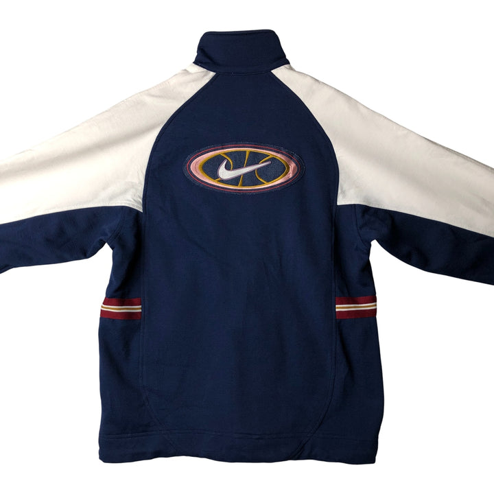 90'S Nike Back Logo Track Jacket, Men's Size Small, Vintage polyester navy blue type Vintage Second Hand