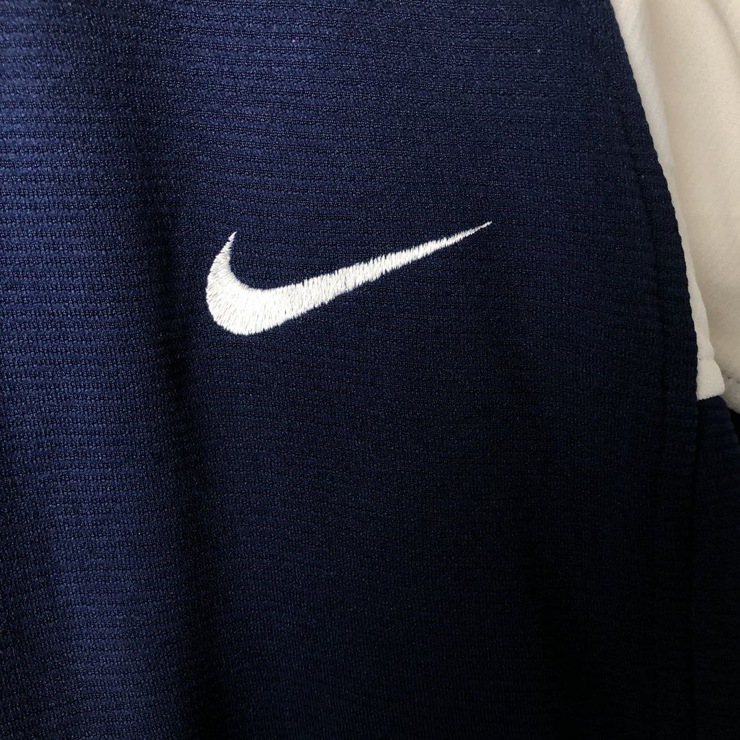 90'S Nike Back Logo Track Jacket, Men's Size Small, Vintage polyester navy blue type Vintage Second Hand
