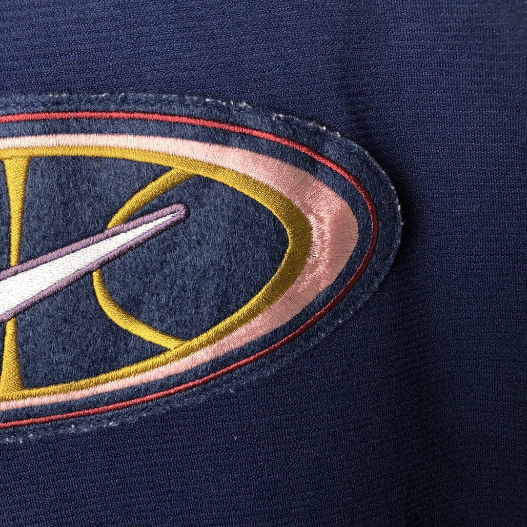90'S Nike Back Logo Track Jacket, Men's Size Small, Vintage polyester navy blue type Vintage Second Hand