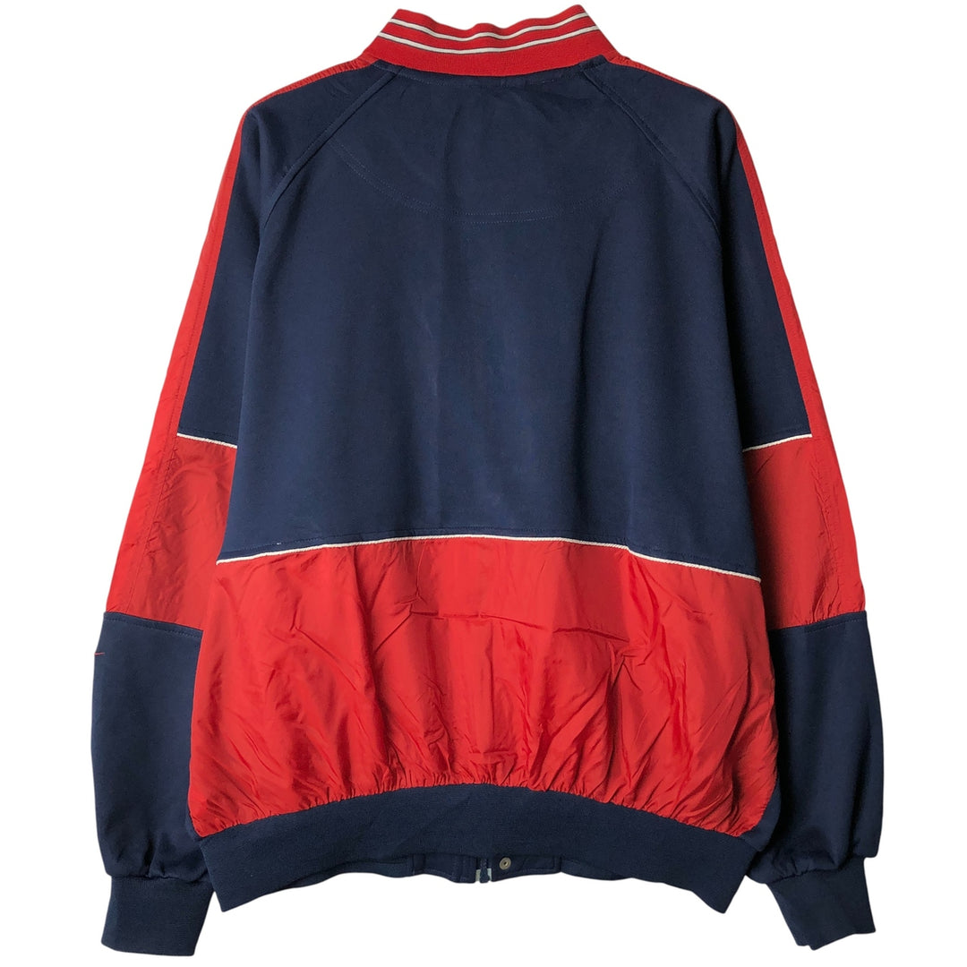 90'S Nike Jersey Track Jacket Men's L Size Vintage polyester navy blue type Vintage Second Hand