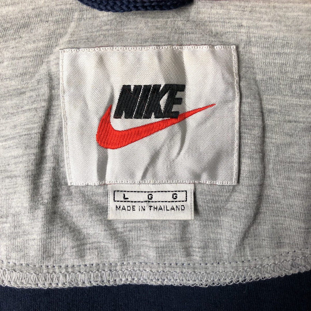 90'S Nike Jersey Track Jacket Men's L Size Vintage polyester navy blue type Vintage Second Hand