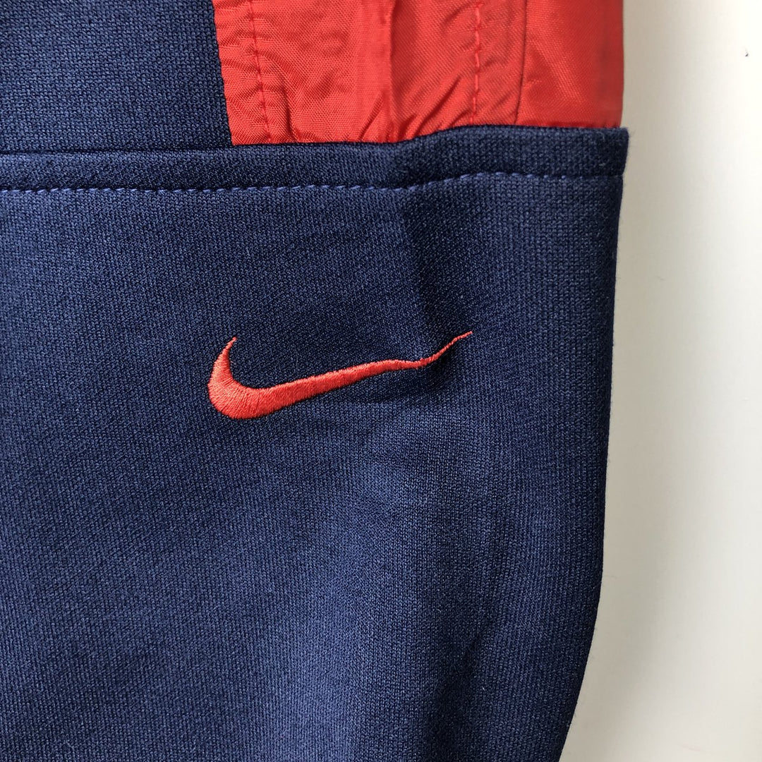 90'S Nike Jersey Track Jacket Men's L Size Vintage polyester navy blue type Vintage Second Hand