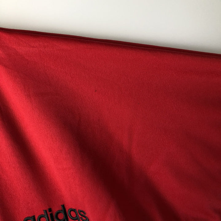 90s-00'S adidas 2-way striped jersey track jacket, men's size L polyester red type Vintage Second Hand