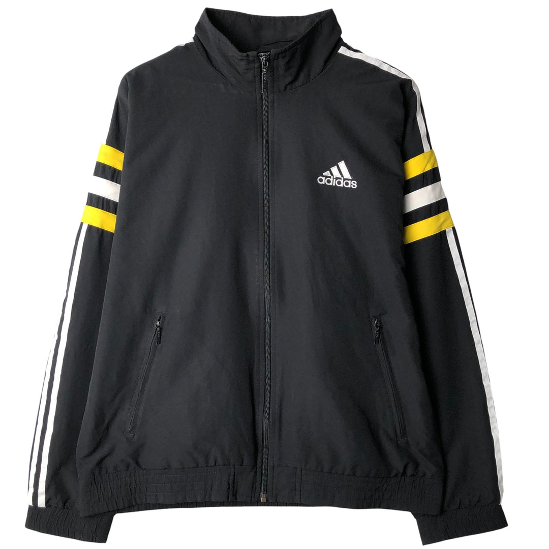 90'S Adidas Jersey Track Jacket Men's M Vintage polyester black type Vintage Second Hand