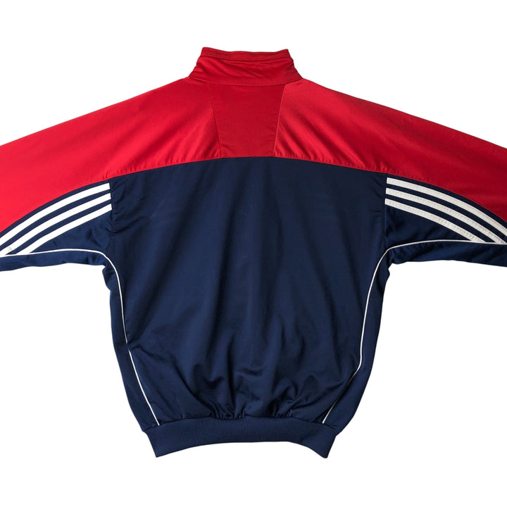 00'S adidas jersey track jacket, men's size M polyester red type Vintage Second Hand