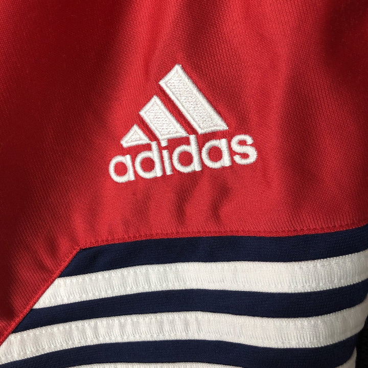 00'S adidas jersey track jacket, men's size M polyester red type Vintage Second Hand