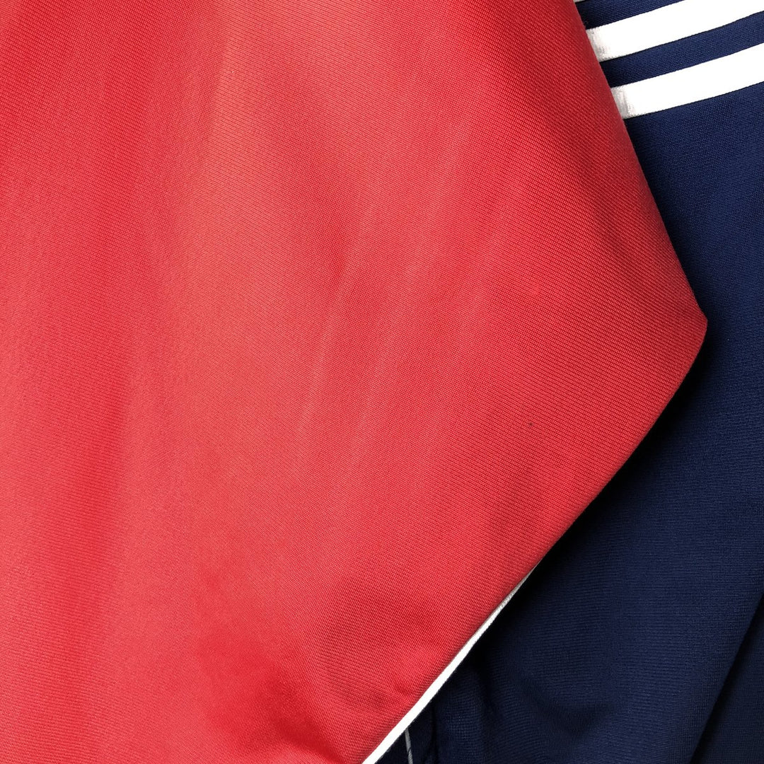 00'S adidas jersey track jacket, men's size M polyester red type Vintage Second Hand