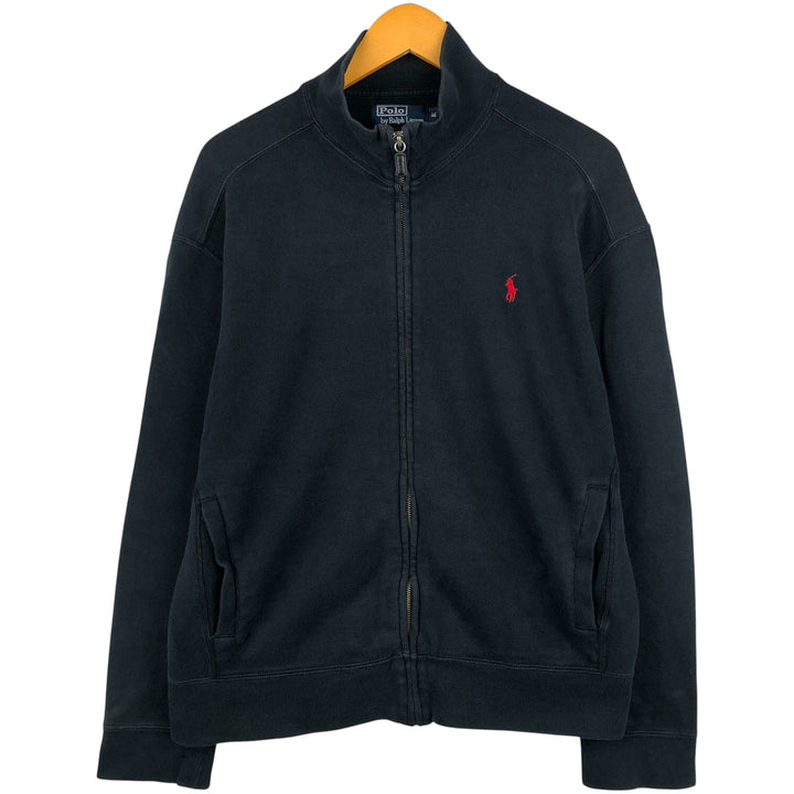 Ralph Lauren POLO by Ralph Lauren full zip sweatshirt, men's size M cotton black type Vintage Second Hand