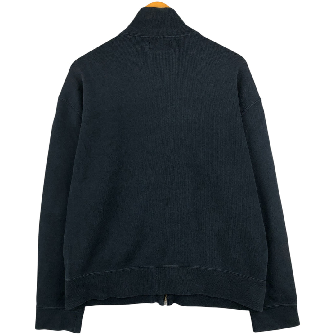 Ralph Lauren POLO by Ralph Lauren full zip sweatshirt, men's size M cotton black type Vintage Second Hand