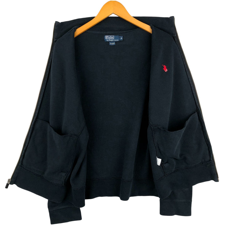 Ralph Lauren POLO by Ralph Lauren full zip sweatshirt, men's size M cotton black type Vintage Second Hand