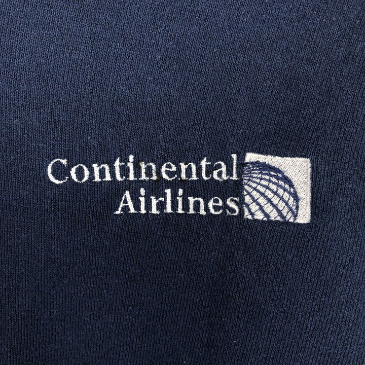 Vintage 80s-90'S Jerzees full-zip sweatshirt hoodie, Made in USA, Men's size M cotton navy blue type Vintage Second Hand