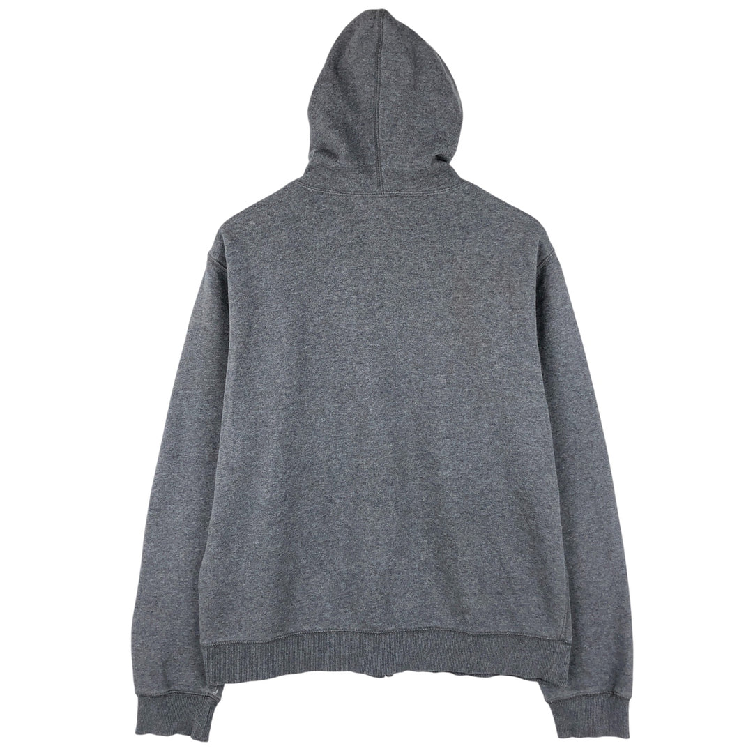Nike Sweat Full Zip Hoodie, Men's M Size cotton Charcoal Vintage Second Hand