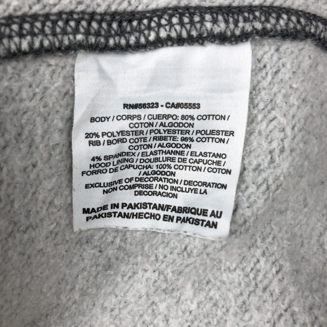 Nike Sweat Full Zip Hoodie, Men's M Size cotton Charcoal Vintage Second Hand