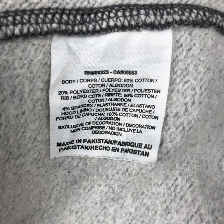 Nike Sweat Full Zip Hoodie, Men's M Size cotton Charcoal Vintage Second Hand