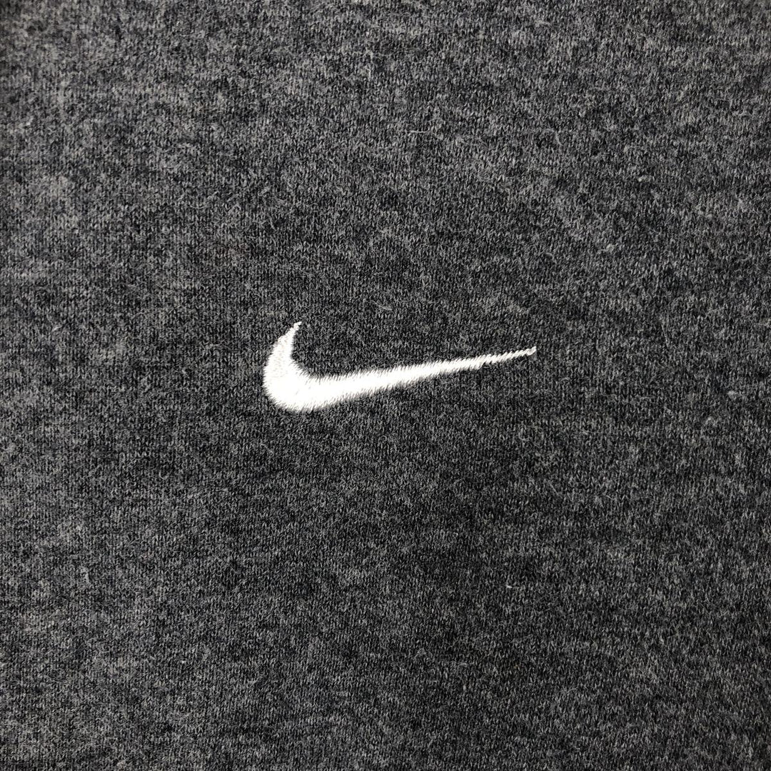 Nike Sweat Full Zip Hoodie, Men's M Size cotton Charcoal Vintage Second Hand