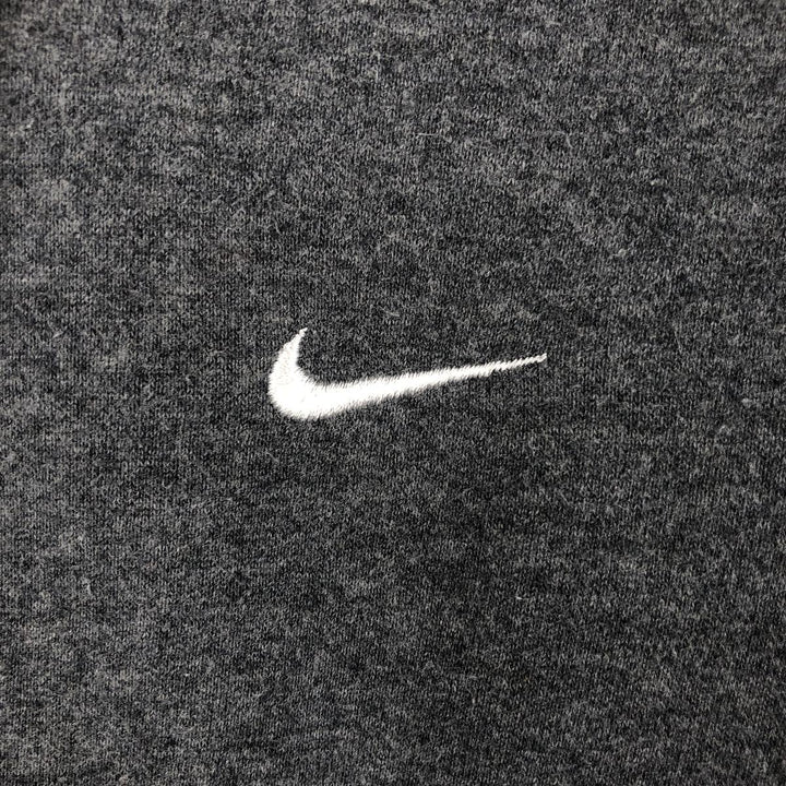 Nike Sweat Full Zip Hoodie, Men's M Size cotton Charcoal Vintage Second Hand