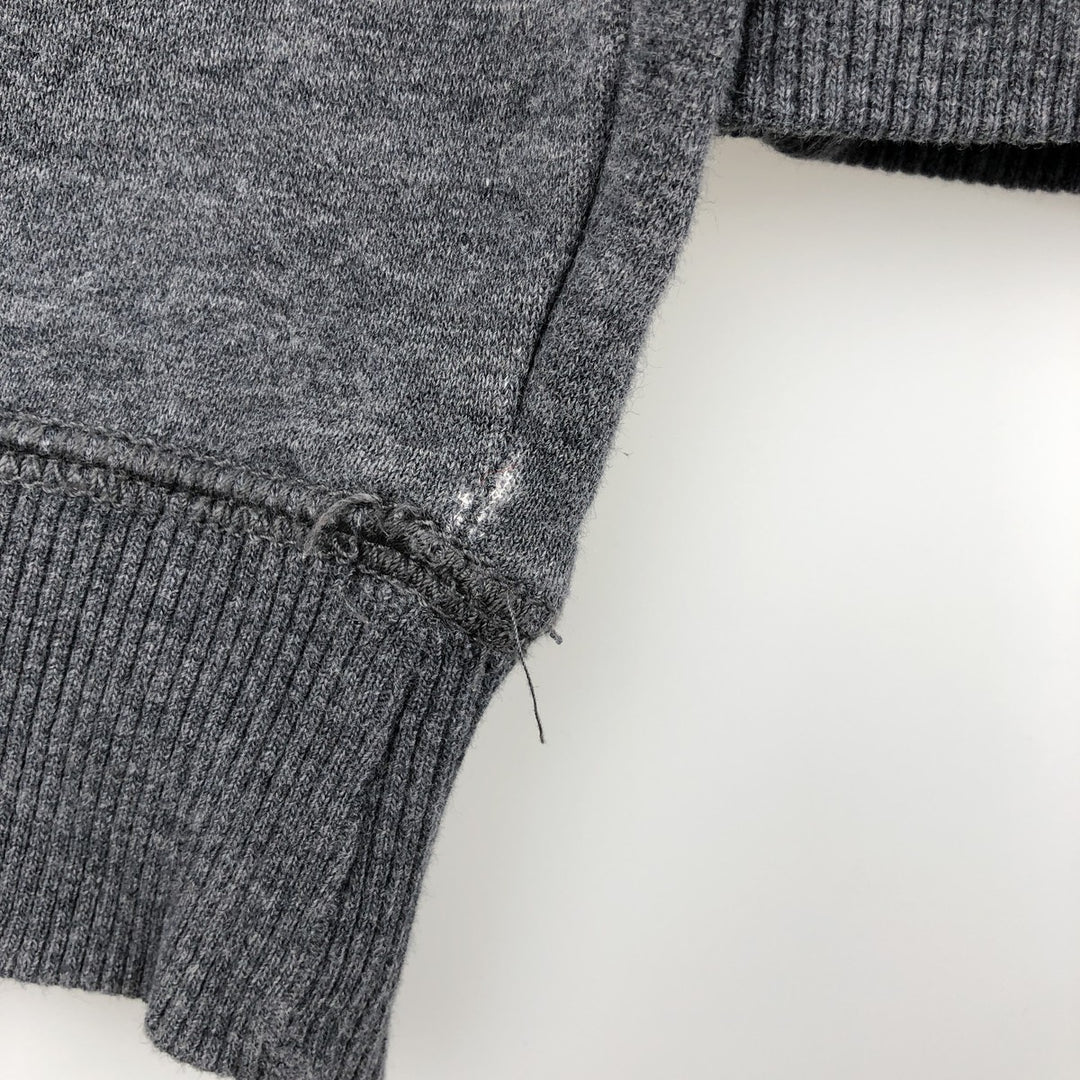 Nike Sweat Full Zip Hoodie, Men's M Size cotton Charcoal Vintage Second Hand
