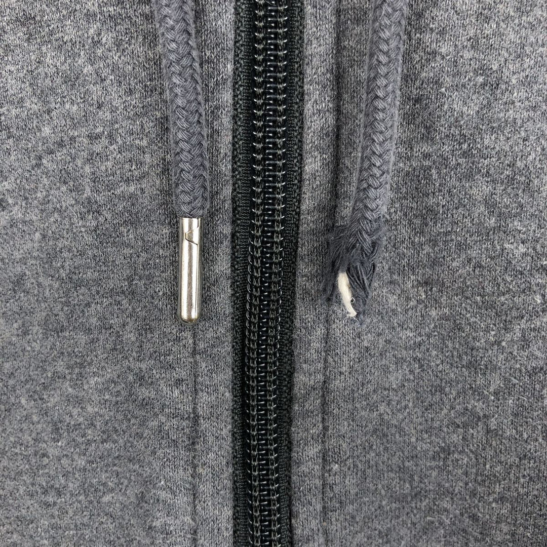Nike Sweat Full Zip Hoodie, Men's M Size cotton Charcoal Vintage Second Hand