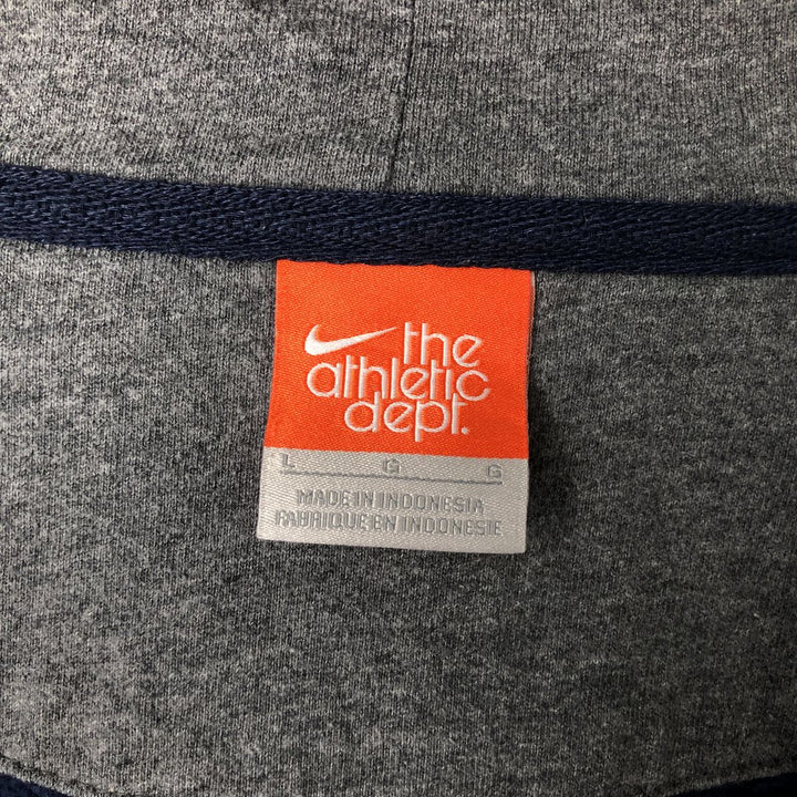 Nike The Athletic Dept. Sweatshirt Full-Zip Hoodie, Men's Size L cotton navy blue type Vintage Second Hand