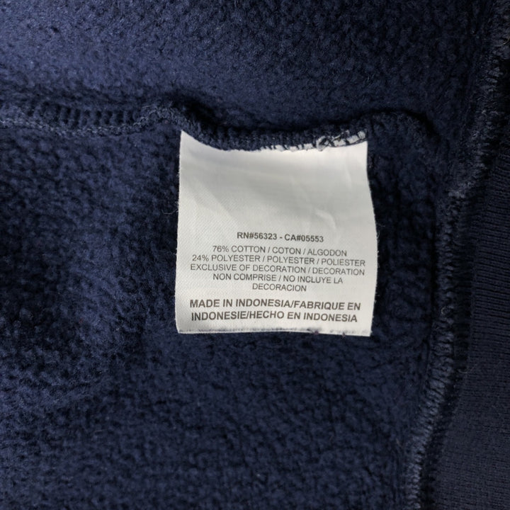 Nike The Athletic Dept. Sweatshirt Full-Zip Hoodie, Men's Size L cotton navy blue type Vintage Second Hand
