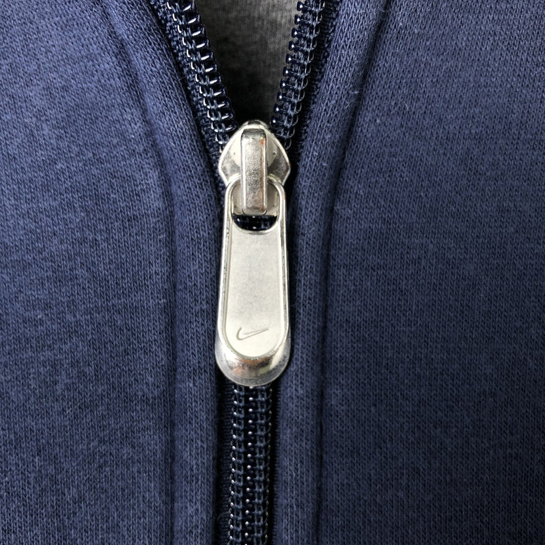 Nike The Athletic Dept. Sweatshirt Full-Zip Hoodie, Men's Size L cotton navy blue type Vintage Second Hand