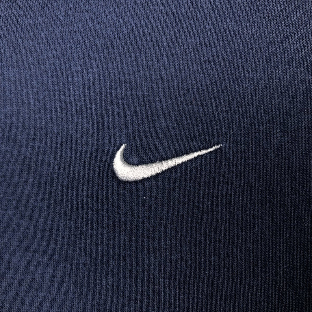 Nike The Athletic Dept. Sweatshirt Full-Zip Hoodie, Men's Size L cotton navy blue type Vintage Second Hand