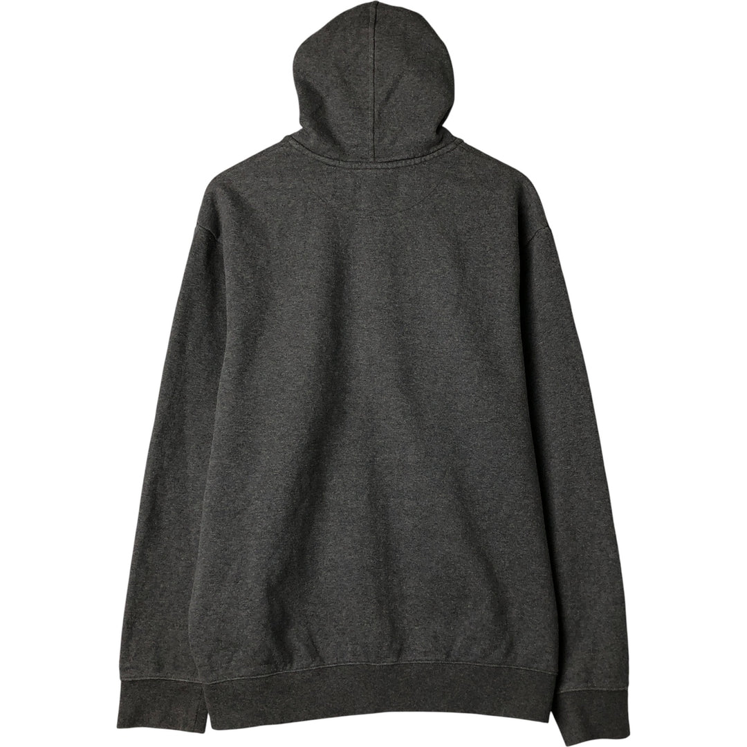 Nike Sweat Full Zip Hoodie Men's Size L cotton Charcoal Vintage Second Hand
