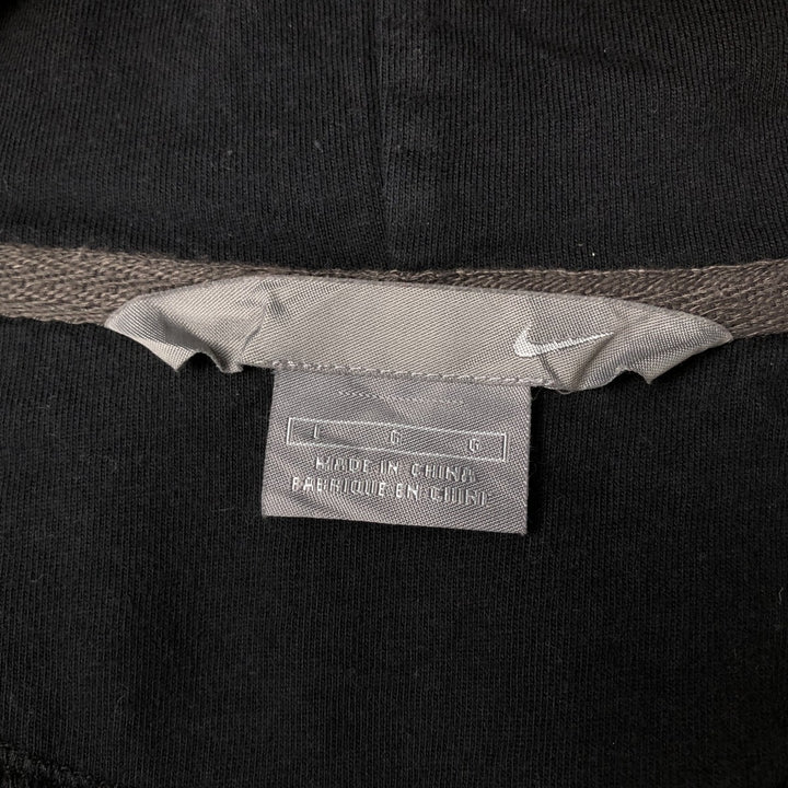 Nike Sweat Full Zip Hoodie Men's Size L cotton Charcoal Vintage Second Hand