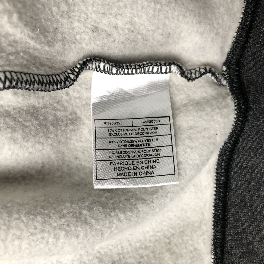 Nike Sweat Full Zip Hoodie Men's Size L cotton Charcoal Vintage Second Hand