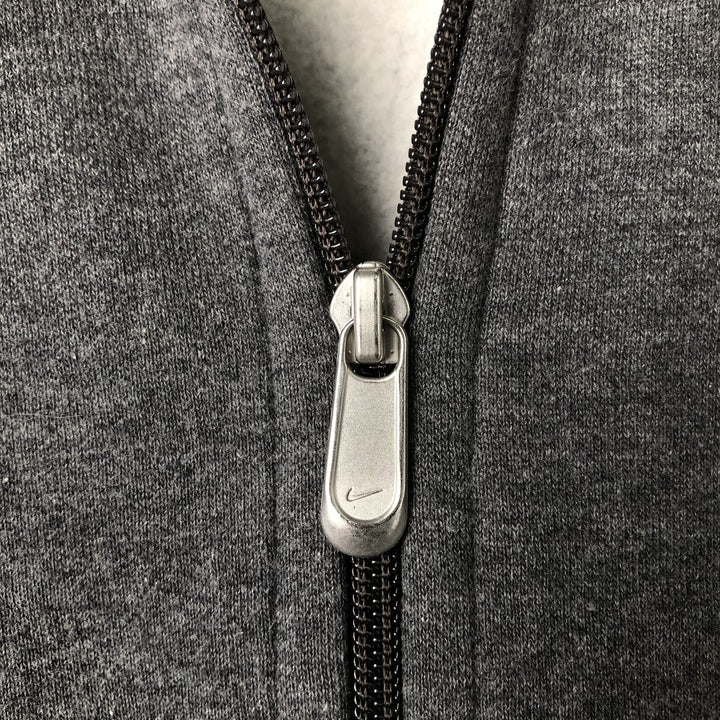 Nike Sweat Full Zip Hoodie Men's Size L cotton Charcoal Vintage Second Hand