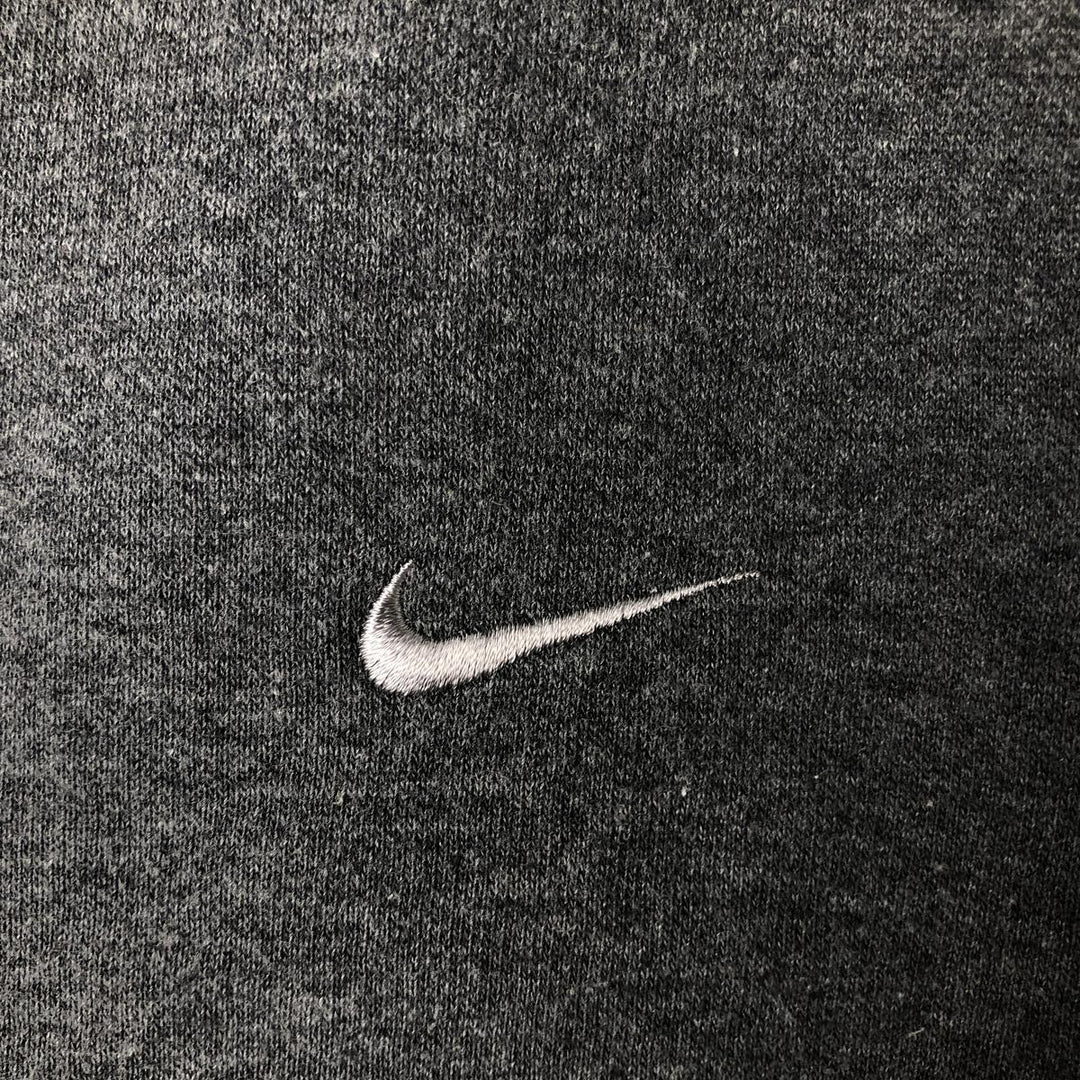 Nike Sweat Full Zip Hoodie Men's Size L cotton Charcoal Vintage Second Hand