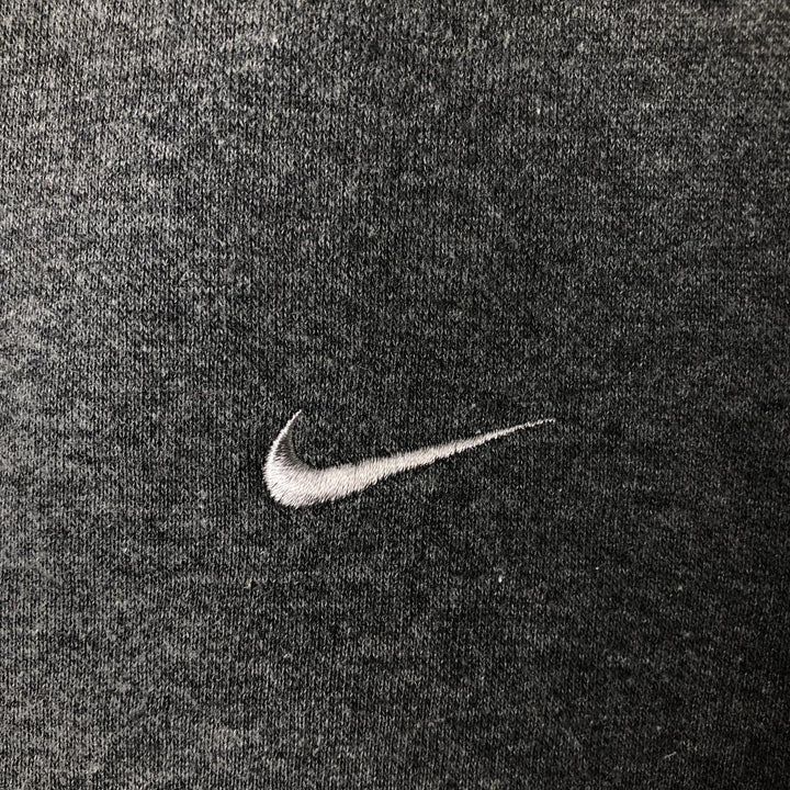 Nike Sweat Full Zip Hoodie Men's Size L cotton Charcoal Vintage Second Hand