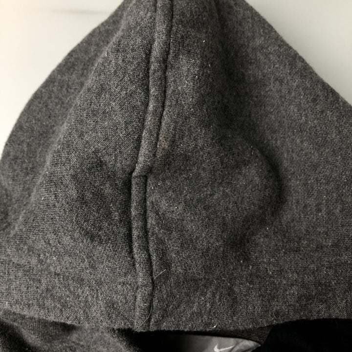Nike Sweat Full Zip Hoodie Men's Size L cotton Charcoal Vintage Second Hand