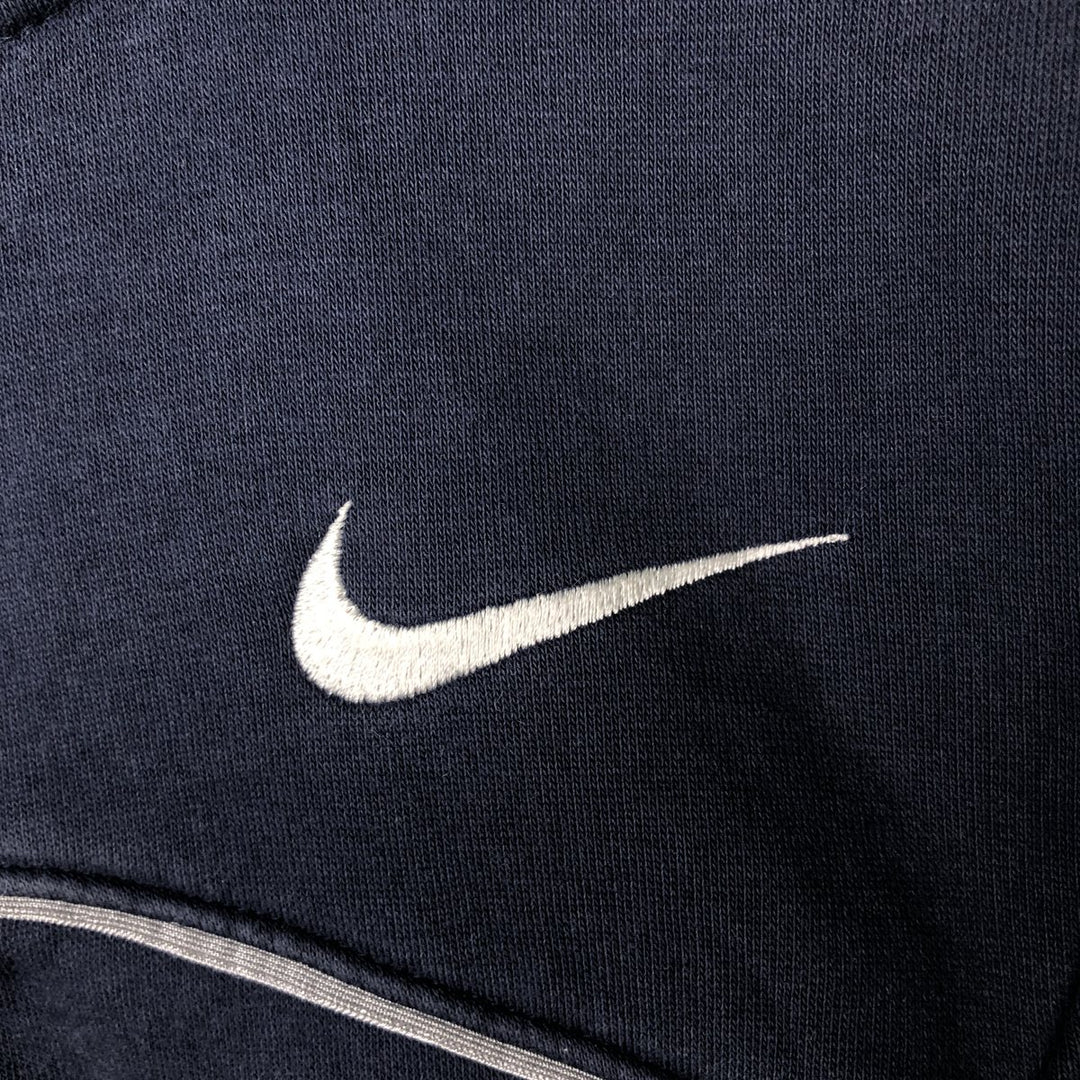 Nike Sweat Full Zip Hoodie Men's Size L cotton Navy blue Vintage Second Hand