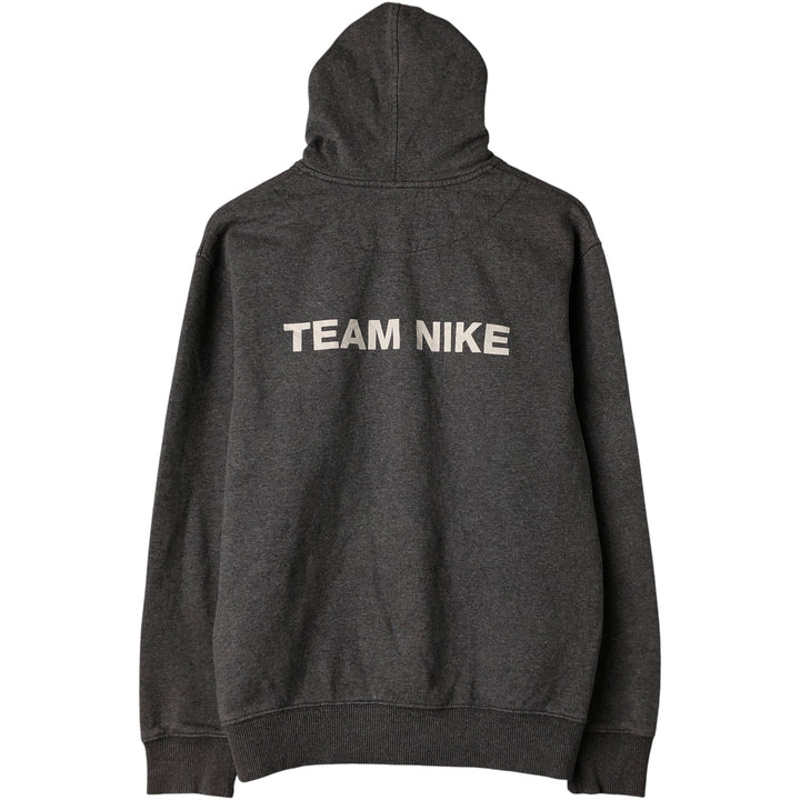 Nike The Athletic Dept. Sweatshirt Full-Zip Hoodie, Men's Size Medium cotton Charcoal Vintage Second Hand