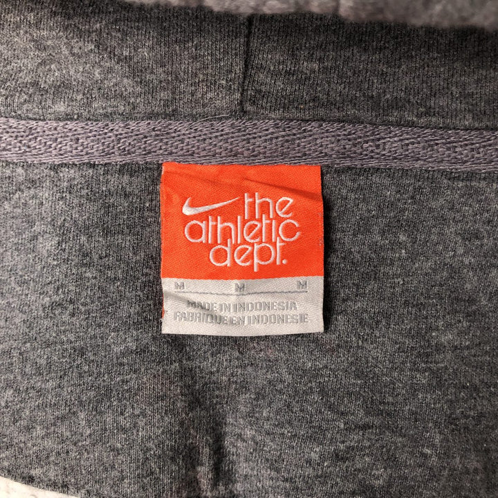 Nike The Athletic Dept. Sweatshirt Full-Zip Hoodie, Men's Size Medium cotton Charcoal Vintage Second Hand