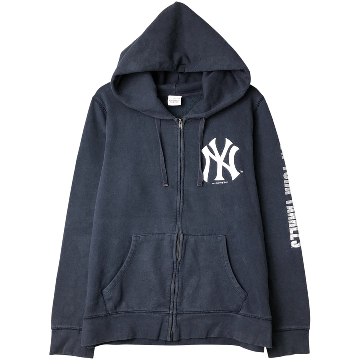 Genuine Merchandise MLB New York Yankees Full-Zip Hoodie, Men's Size XL cotton navy blue type Vintage Second Hand