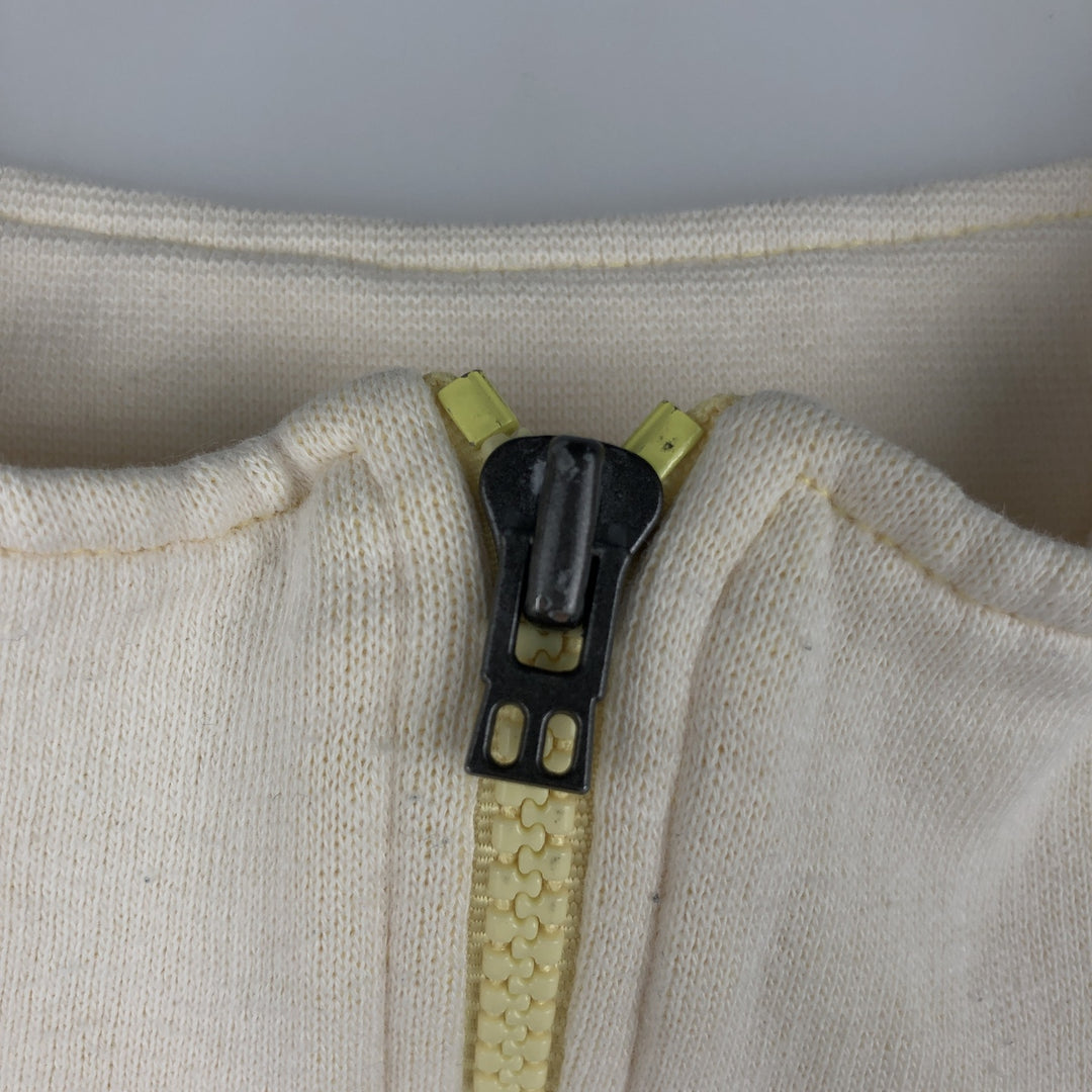Vintage 90'S Adidas half-zip sweatshirt, men's size XL cotton white type Vintage Second Hand