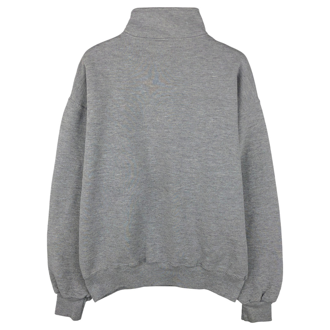 90'S Russell Half Zip Sweatshirt, Men's L Size Vintage polyester gray type Vintage Second Hand