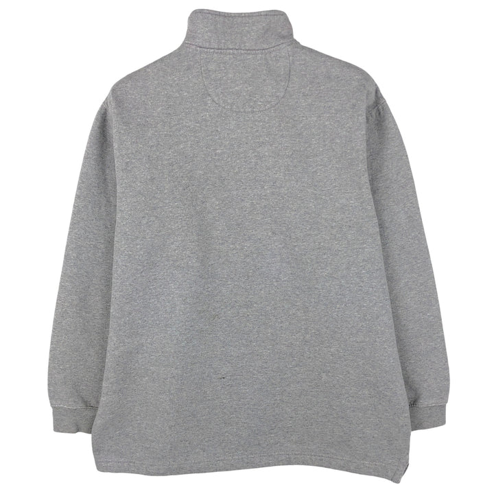 Ralph Lauren CHAPS Half-Zip Sweatshirt, Men's Size Small cotton gray type Vintage Second Hand