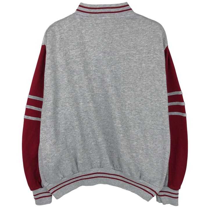 Vintage 80s-90'S Hang Ten Half-Zip Sweatshirt, Men's XL polyester gray type Vintage Second Hand