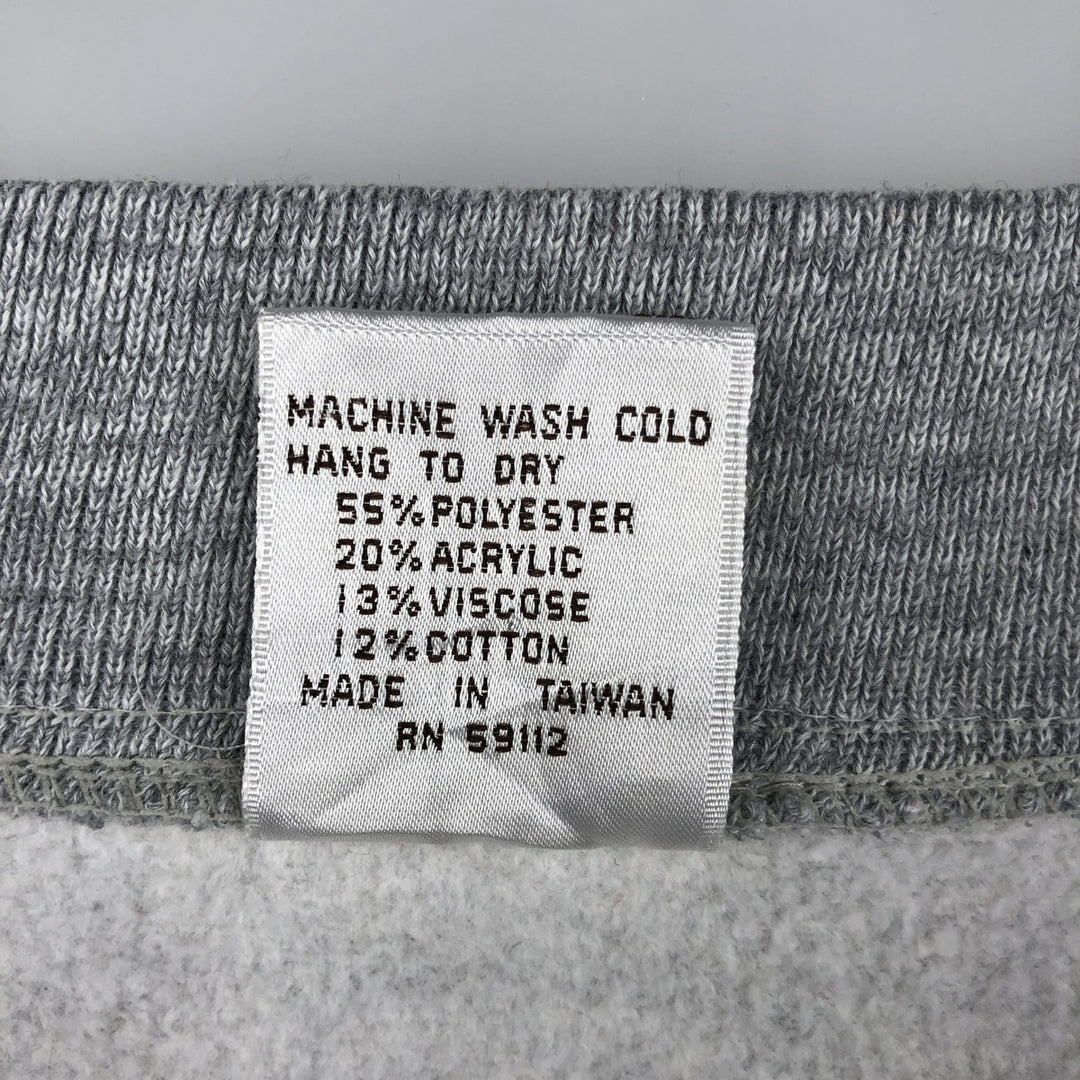 Vintage 80s-90'S Hang Ten Half-Zip Sweatshirt, Men's XL polyester gray type Vintage Second Hand