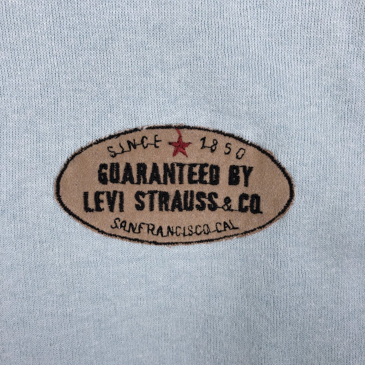 Vintage 1980'S Levi's Half-Zip Sweatshirt, Made in Portugal, Men's Size XL cotton Blue type light blue Vintage Second Hand