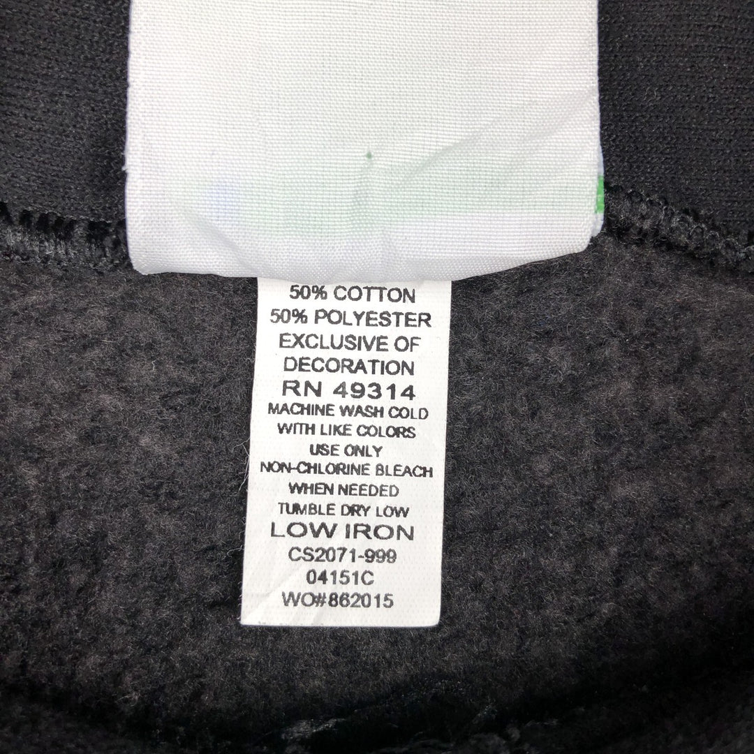 Champion ECO FLEECE College Sweatshirt Pullover Hoodie, Men's Size L cotton black type Vintage Second Hand