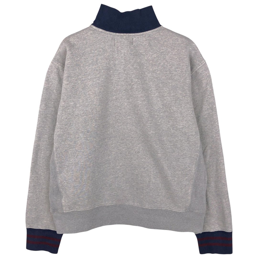 Ralph Lauren POLO by Ralph Lauren Half-Zip Sweatshirt, Men's XL cotton gray type Vintage Second Hand