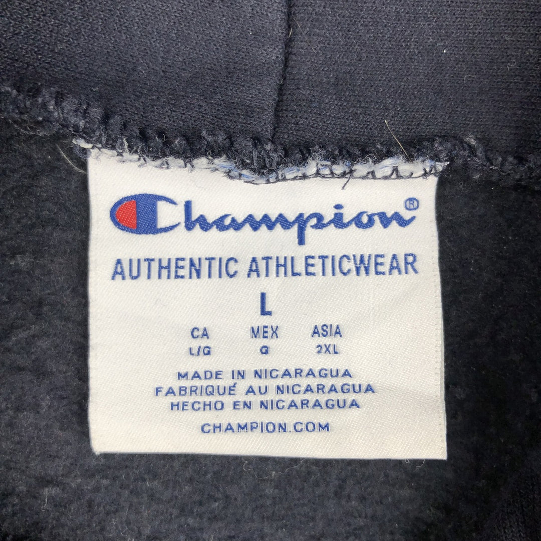 Champion Authentic Athletics Wear Notre Dame University College Pullover Hoodie, Men's Size L cotton black type Vintage Second Hand