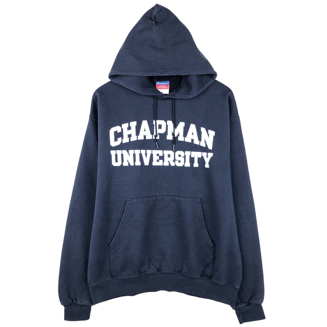 2000'S Champion Authentic Athletic Apparel Pullover Hoodie, Men's Size L cotton navy blue type Vintage Second Hand