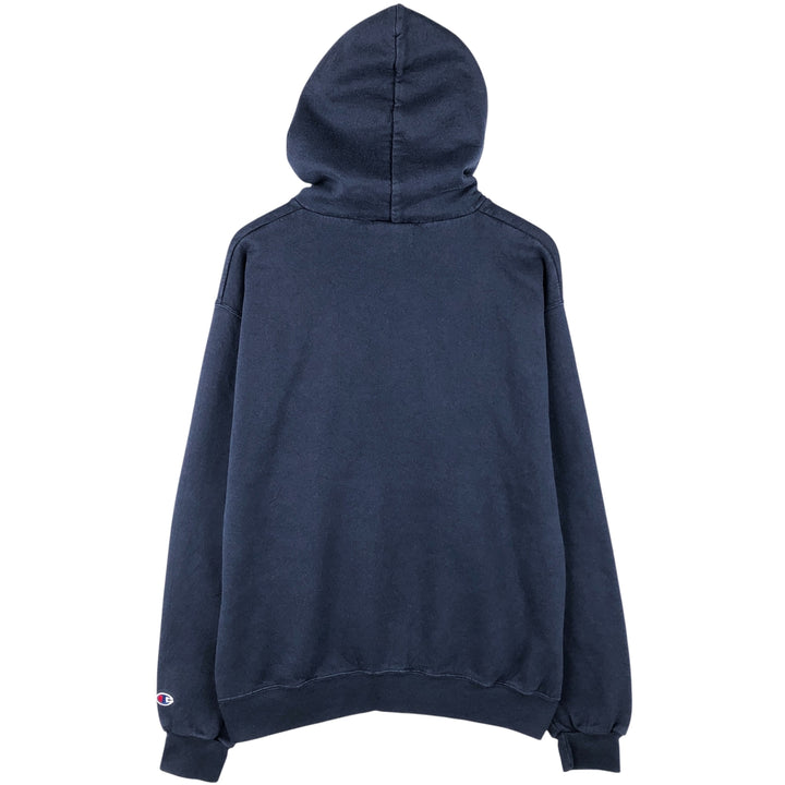 2000'S Champion Authentic Athletic Apparel Pullover Hoodie, Men's Size L cotton navy blue type Vintage Second Hand