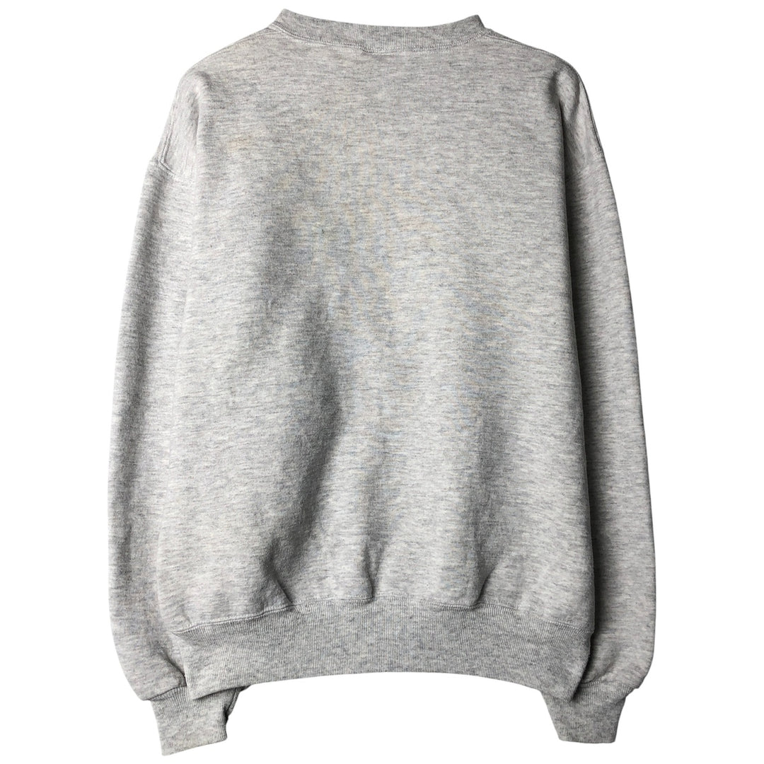 Vintage 90'S Russell triple print college sweatshirt, made in the USA, size M. cotton gray type Vintage Second Hand